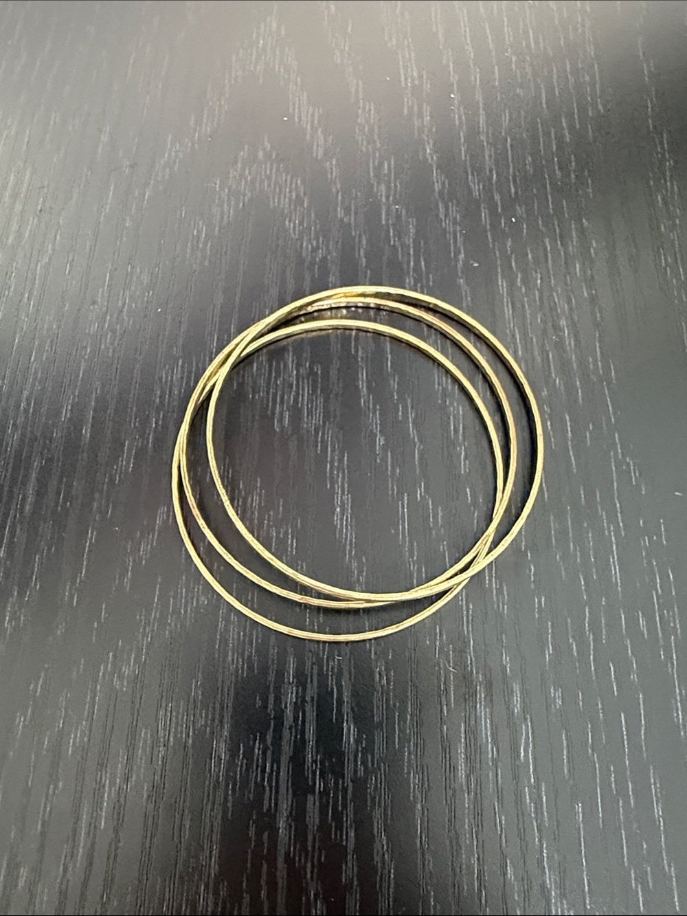 Gold Hammered Stackable Bangle Bracelets - Women Jewelry